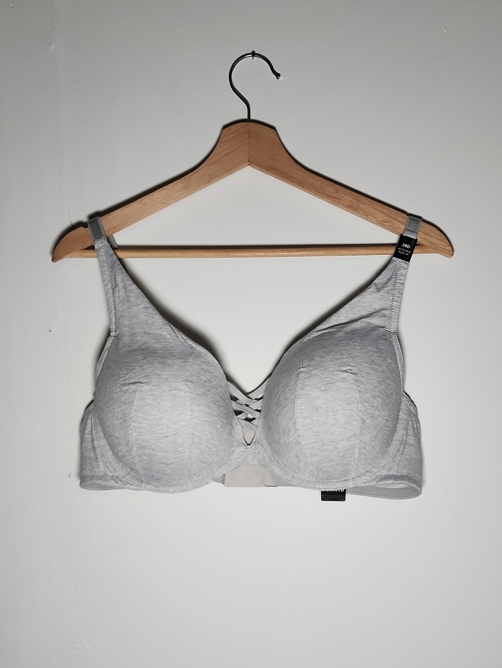 torrid Heather Gray Lace-Up Padded Bra